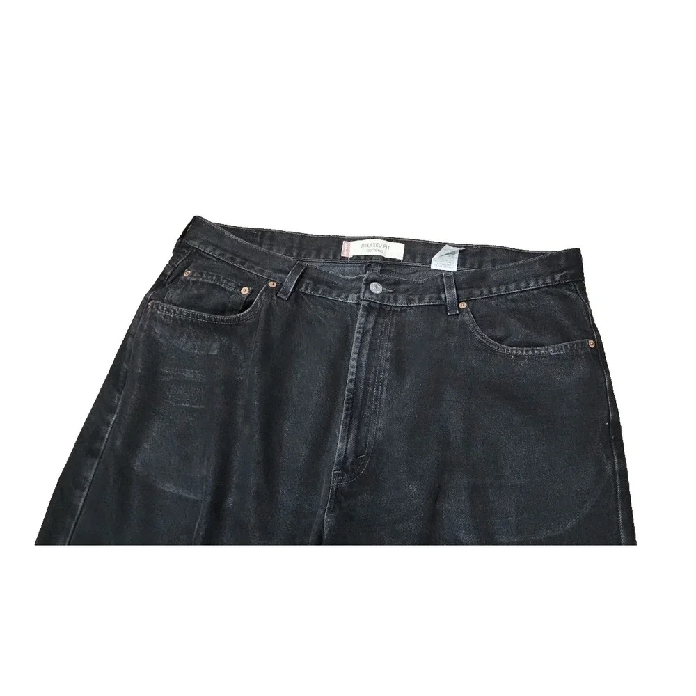 Vintage Levi's 505 Jeans‎ Men's 42 X 32 Relaxed Fit Jeans Black Straight Leg